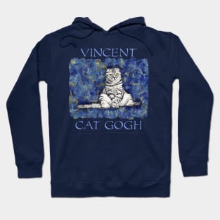 Vincent Cat Van Gogh Hoodie